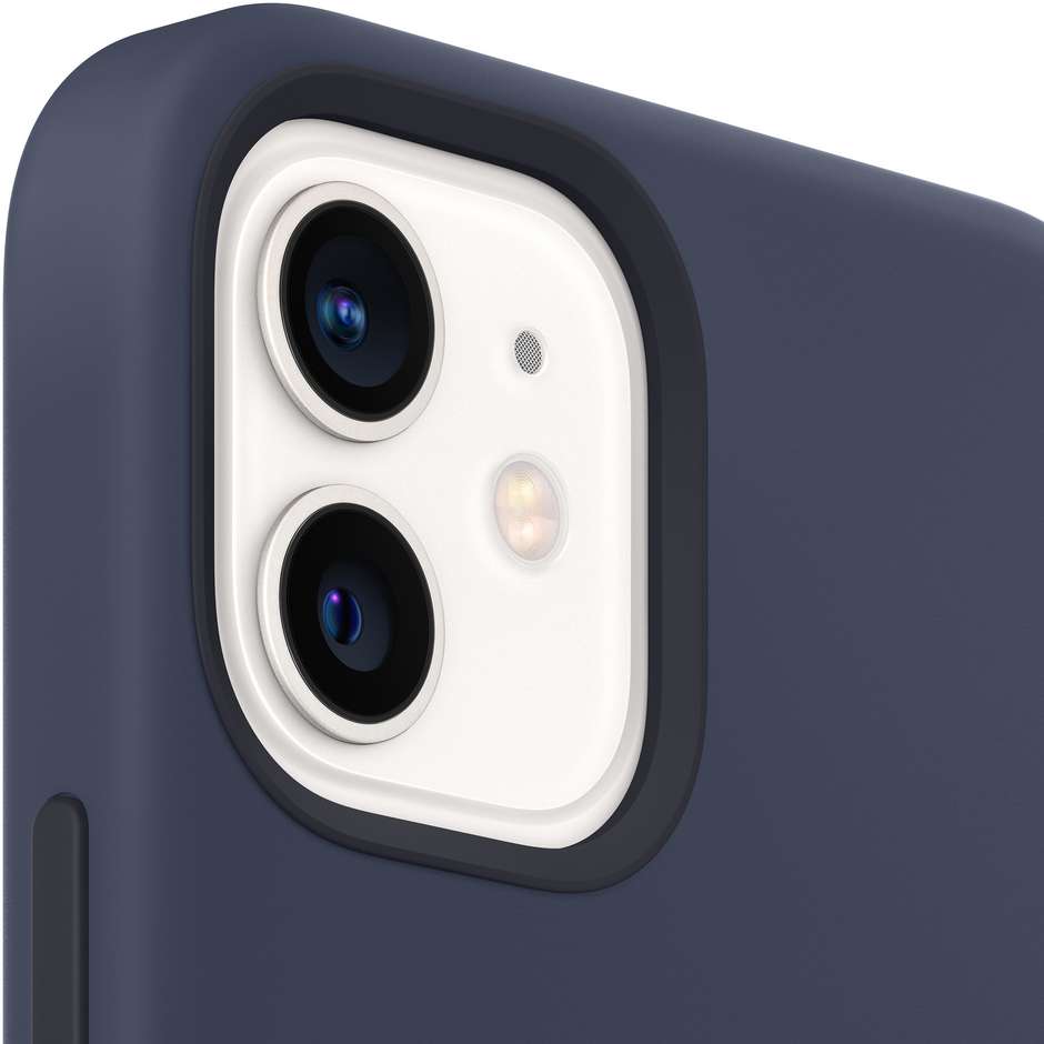 Apple MHL43ZM/A Custodia MagSafe in silicone per iPhone 12 | 12 Pro colore Deep navy